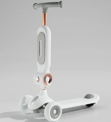 2in1 Foldable Kids Scooter With Light & Music - Gray